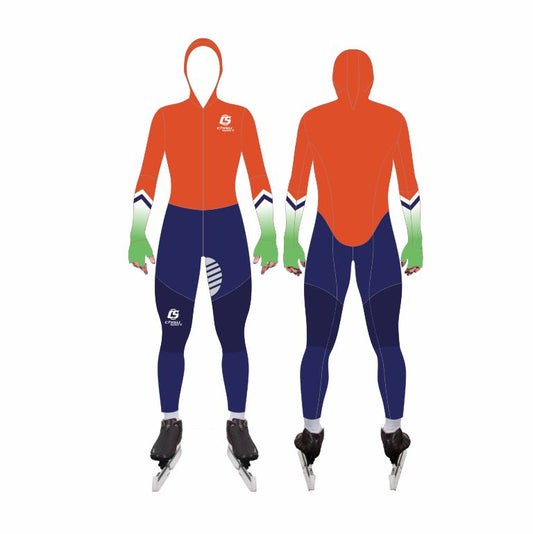 Костюм для конькобежного спорта на длинной дистанции, изготовленный на заказ по OEM-заказу.